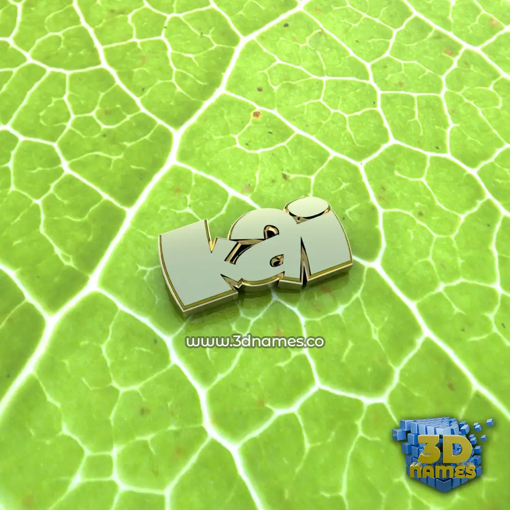 kai in Gold Leaf style - 3D name wallpaper