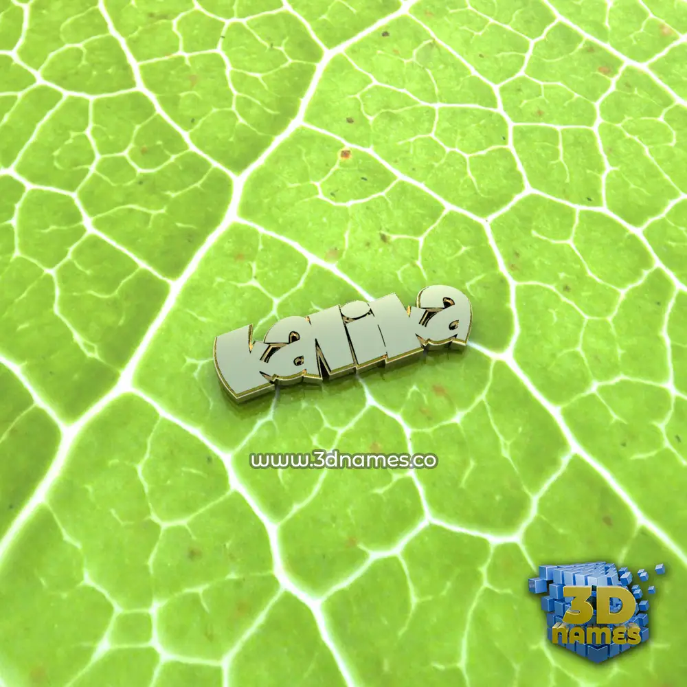 kalika in Gold Leaf style - 3D name wallpaper