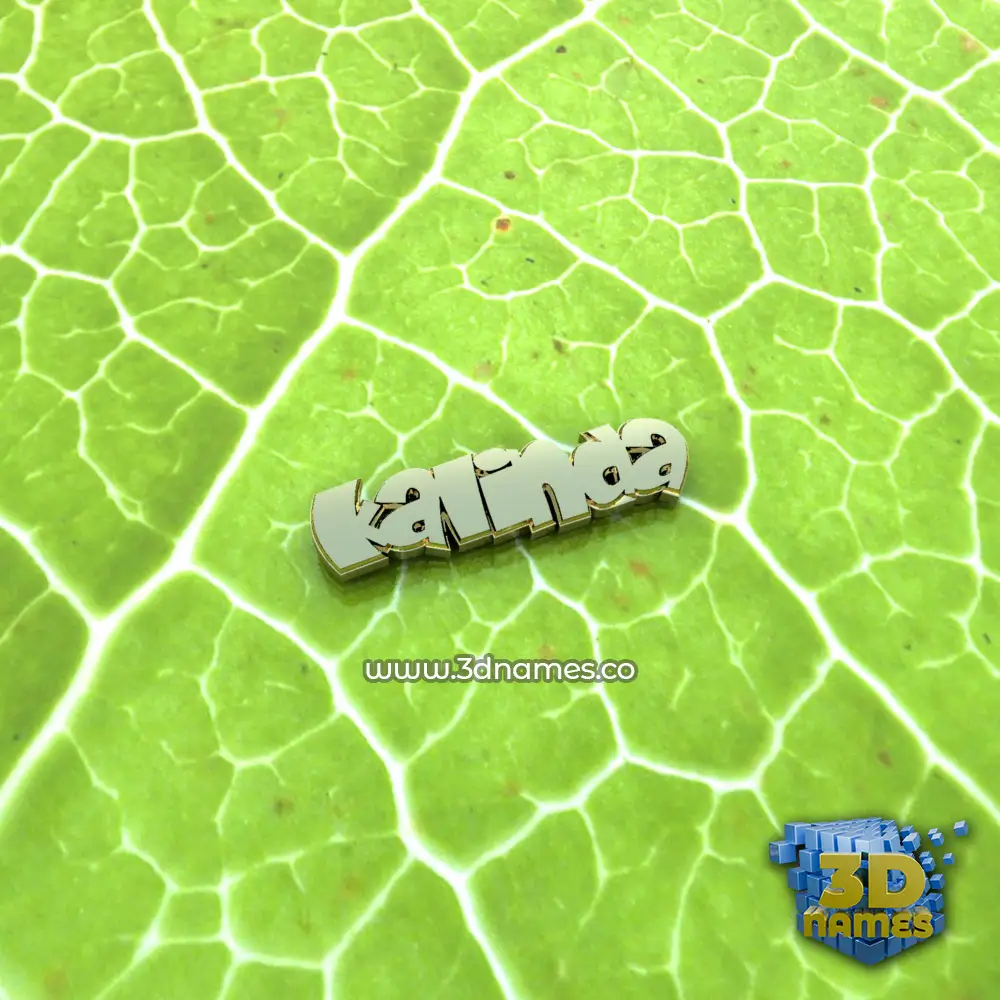 kalinda in Gold Leaf style - 3D name wallpaper