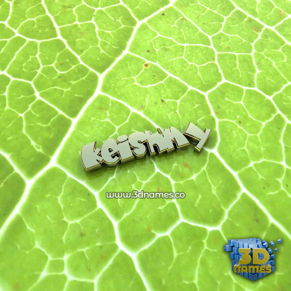 keishmy in Gold Leaf style - 3D name wallpaper