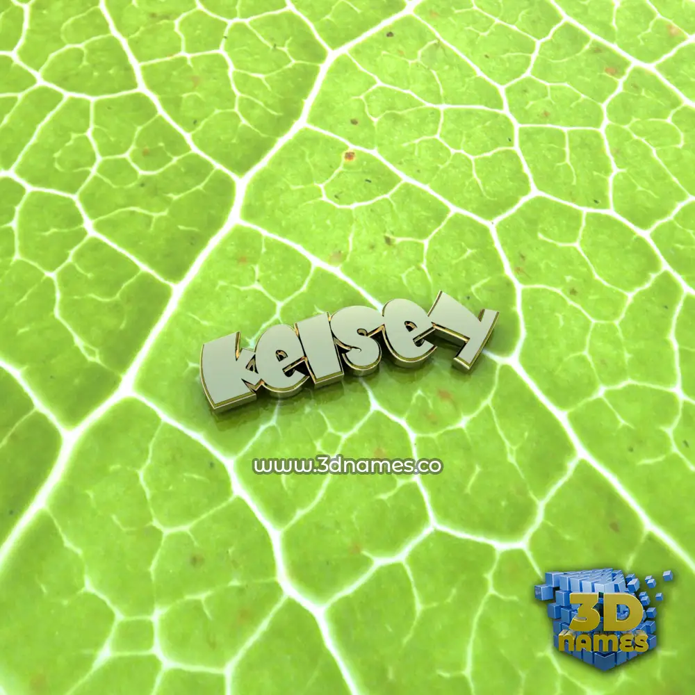 kelsey in Gold Leaf style - 3D name wallpaper