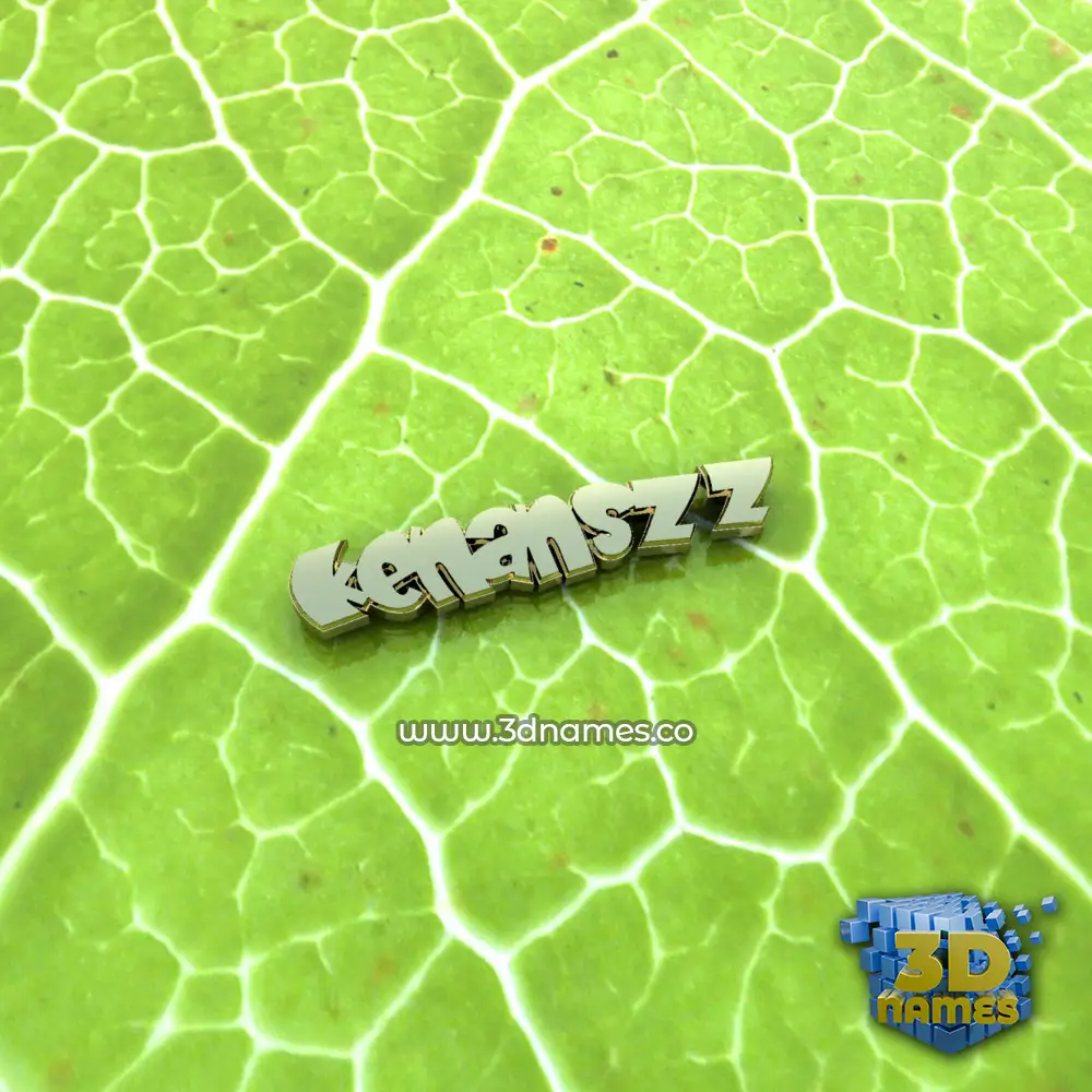 kenanszz in Gold Leaf style - 3D name wallpaper