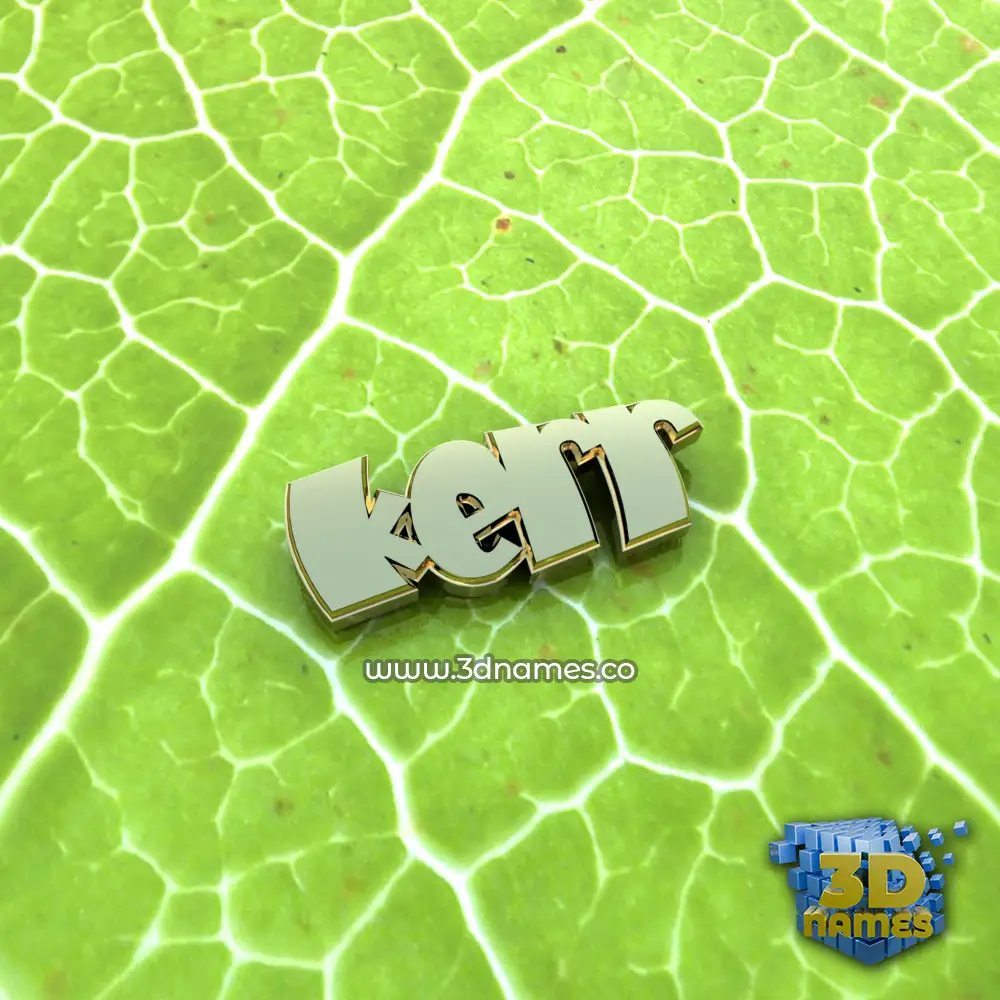 kerr in Gold Leaf style - 3D name wallpaper