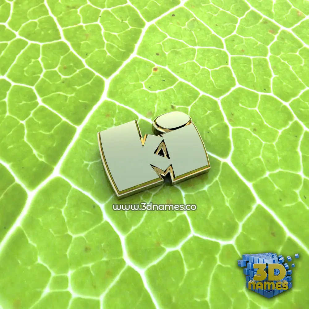 ki in Gold Leaf style - 3D name wallpaper