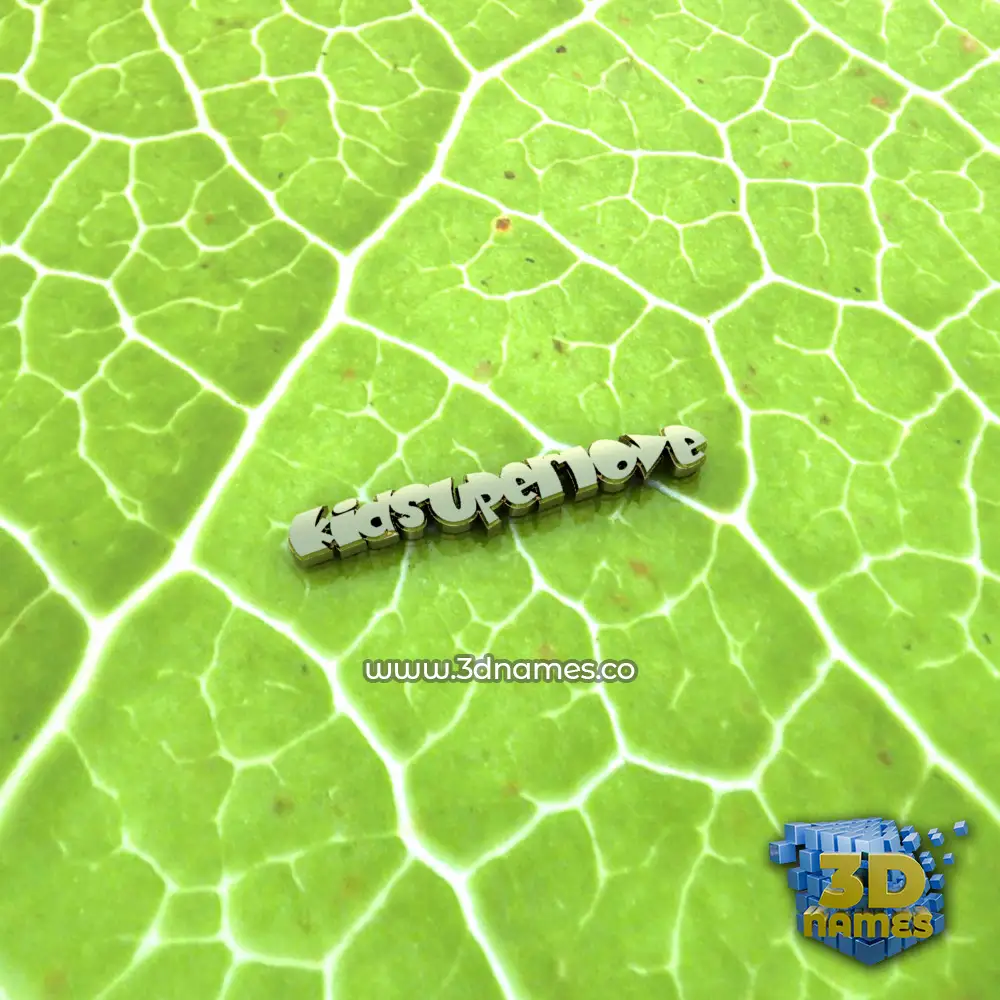 kidsuperlove in Gold Leaf style - 3D name wallpaper