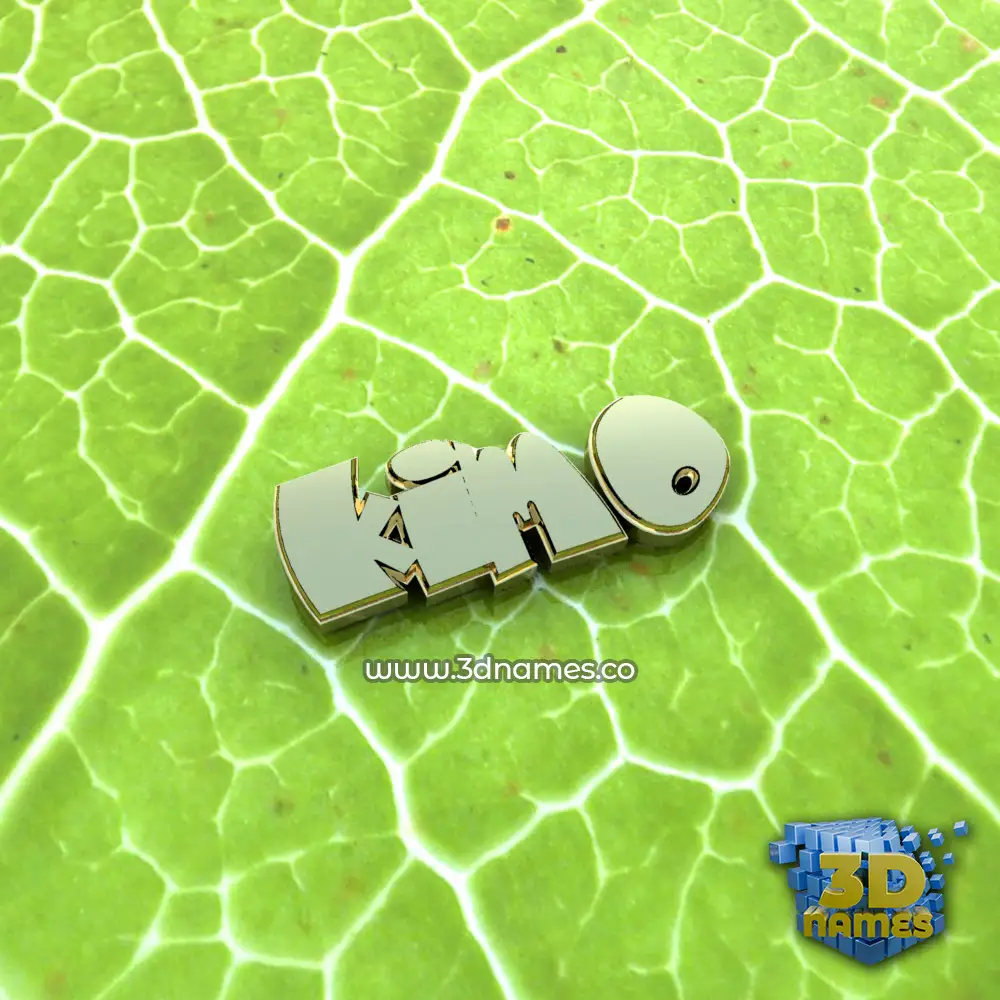 kimo in Gold Leaf style - 3D name wallpaper