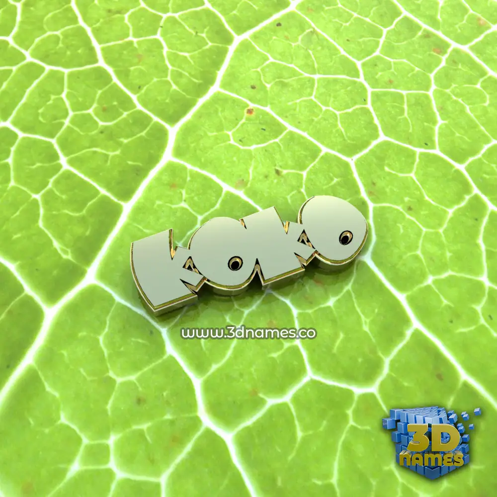 koko in Gold Leaf style - 3D name wallpaper