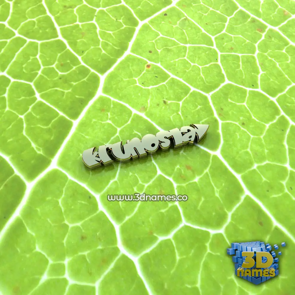 krunoslav in Gold Leaf style - 3D name wallpaper
