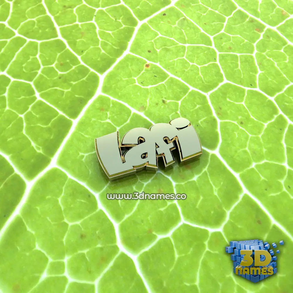 lafi in Gold Leaf style - 3D name wallpaper