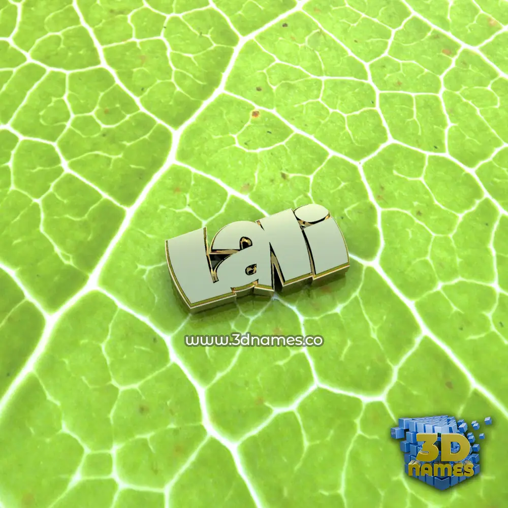 lali in Gold Leaf style - 3D name wallpaper