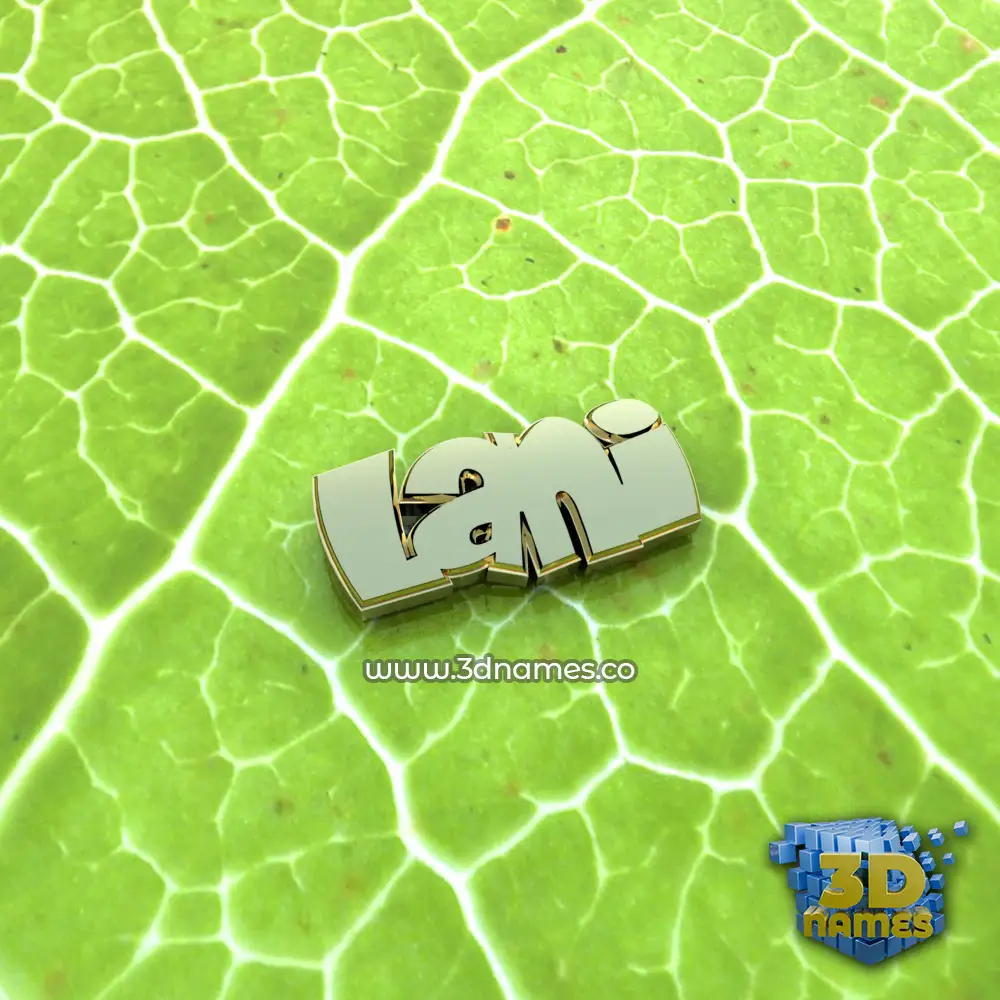 lani in Gold Leaf style - 3D name wallpaper