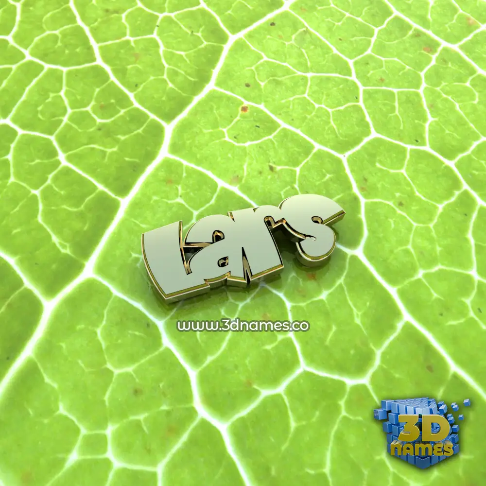 lars in Gold Leaf style - 3D name wallpaper