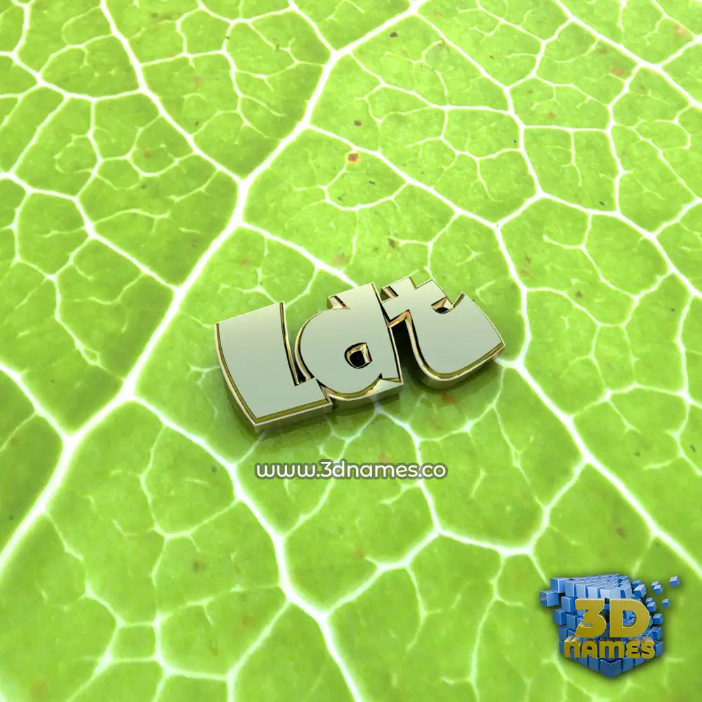 ldt in Gold Leaf style - 3D name wallpaper