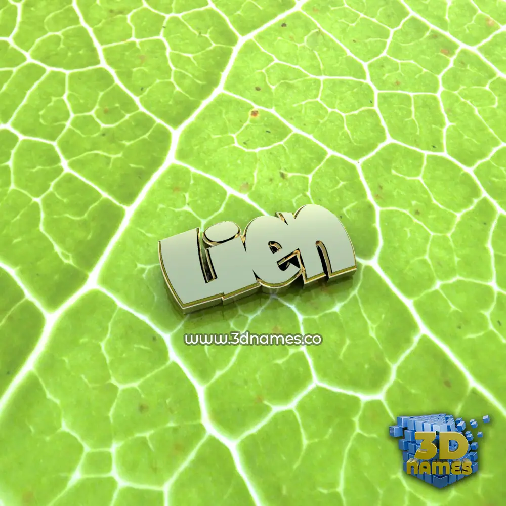 lien in Gold Leaf style - 3D name wallpaper