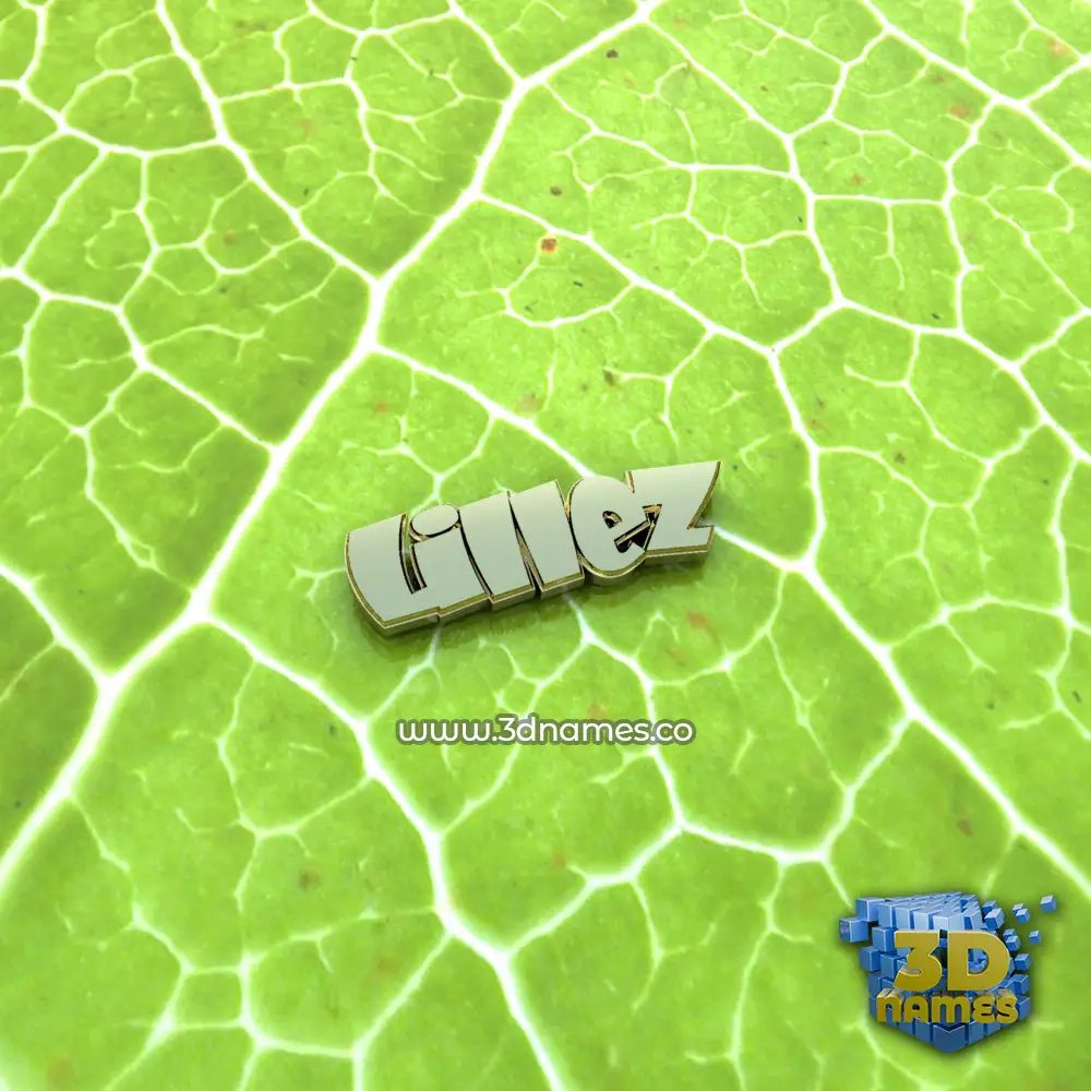 lillez in Gold Leaf style - 3D name wallpaper