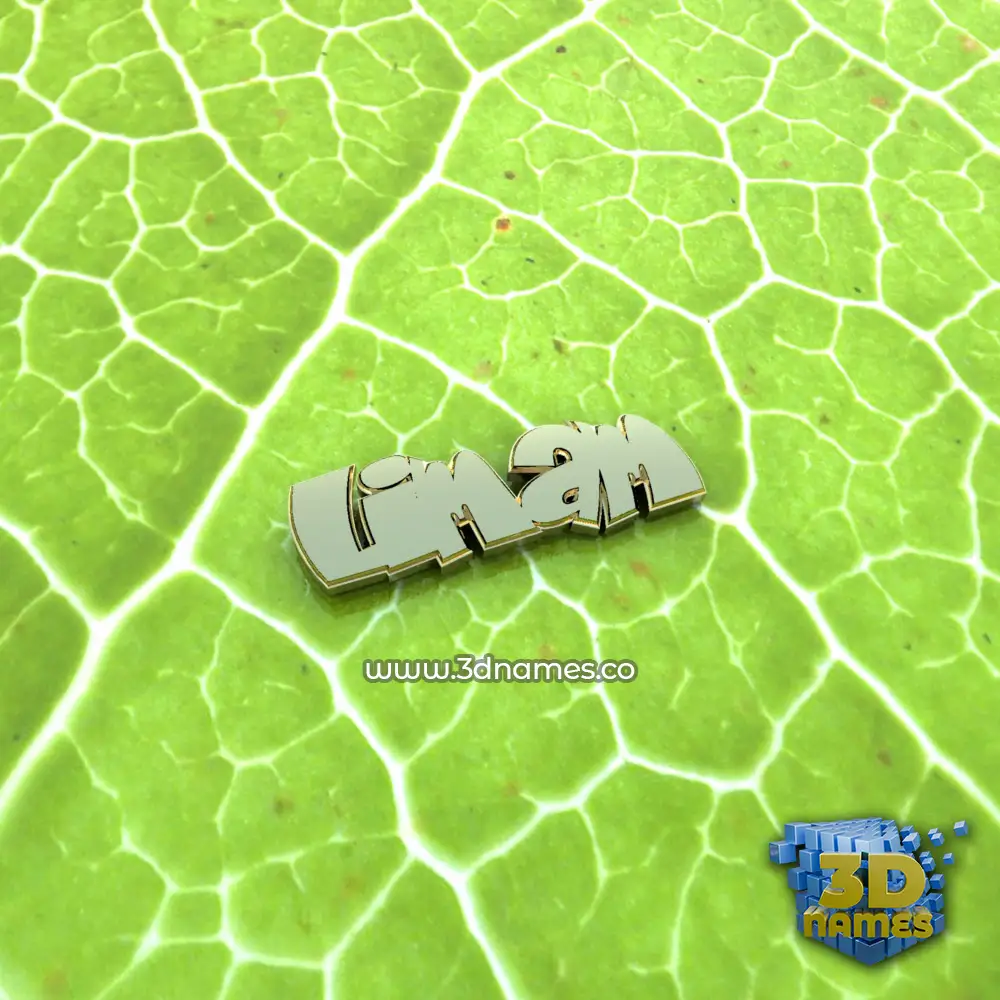 limam in Gold Leaf style - 3D name wallpaper