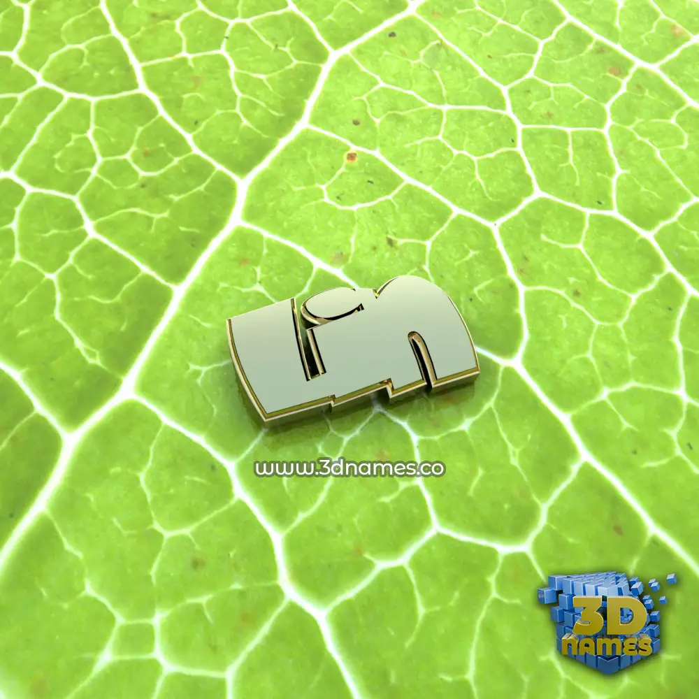 lin in Gold Leaf style - 3D name wallpaper