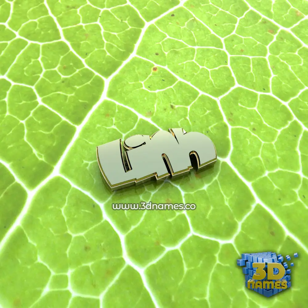 linh in Gold Leaf style - 3D name wallpaper