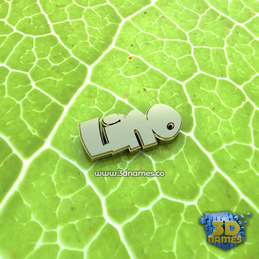 lino in Gold Leaf style - 3D name wallpaper