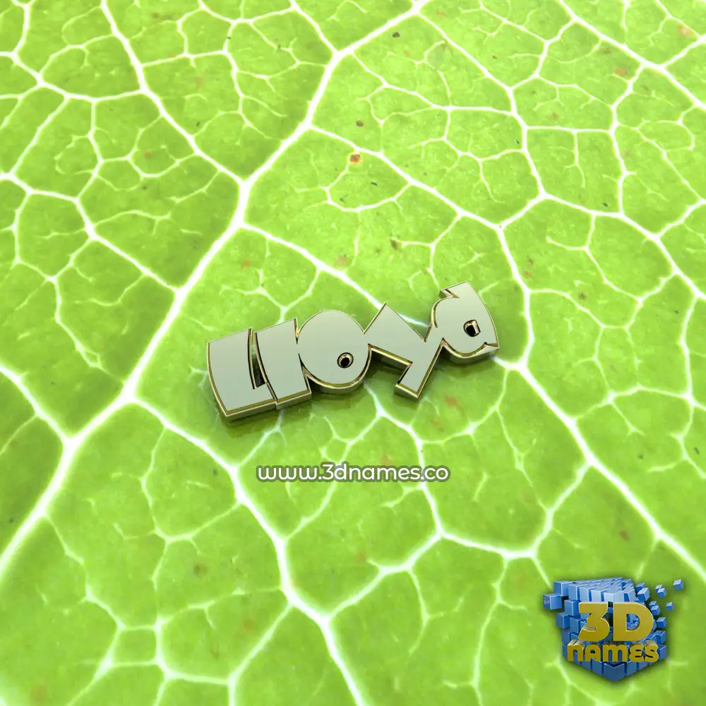 lloyd in Gold Leaf style - 3D name wallpaper