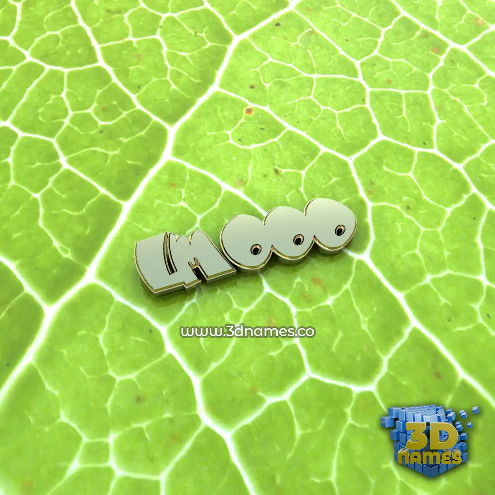 lmooo in Gold Leaf style - 3D name wallpaper