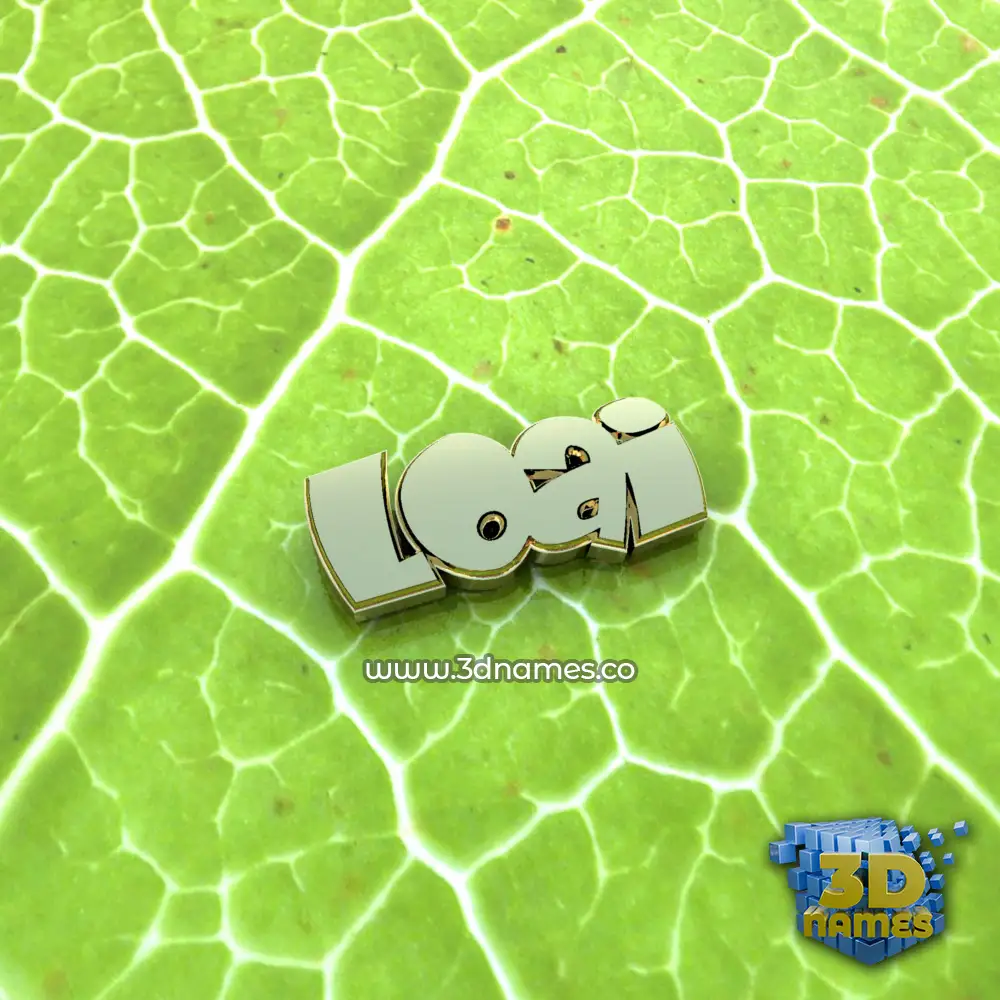 loai in Gold Leaf style - 3D name wallpaper