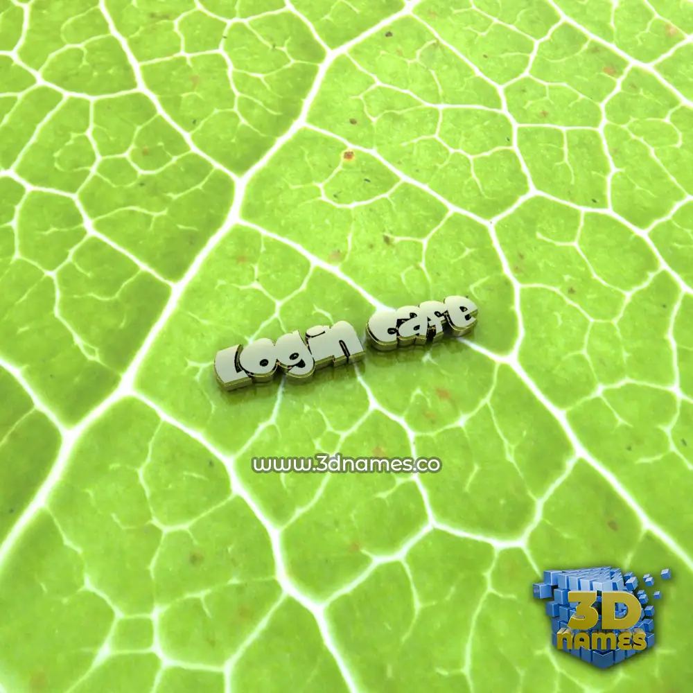 login cafe in Gold Leaf style - 3D name wallpaper