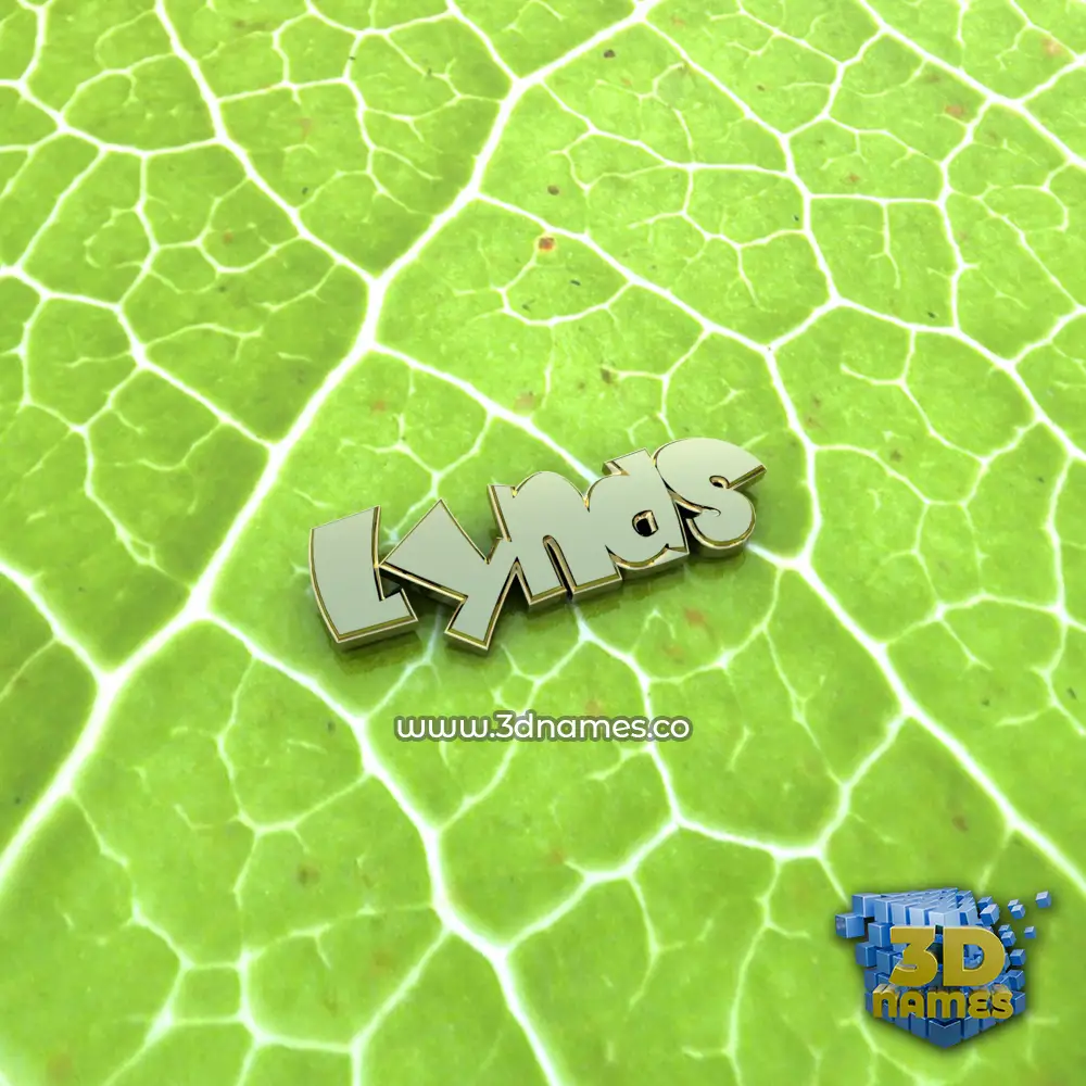 lynds in Gold Leaf style - 3D name wallpaper
