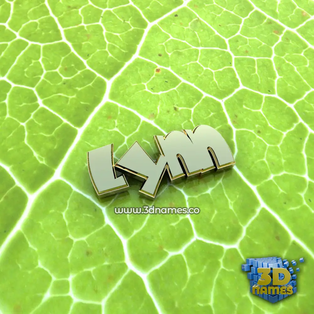 lynn in Gold Leaf style - 3D name wallpaper