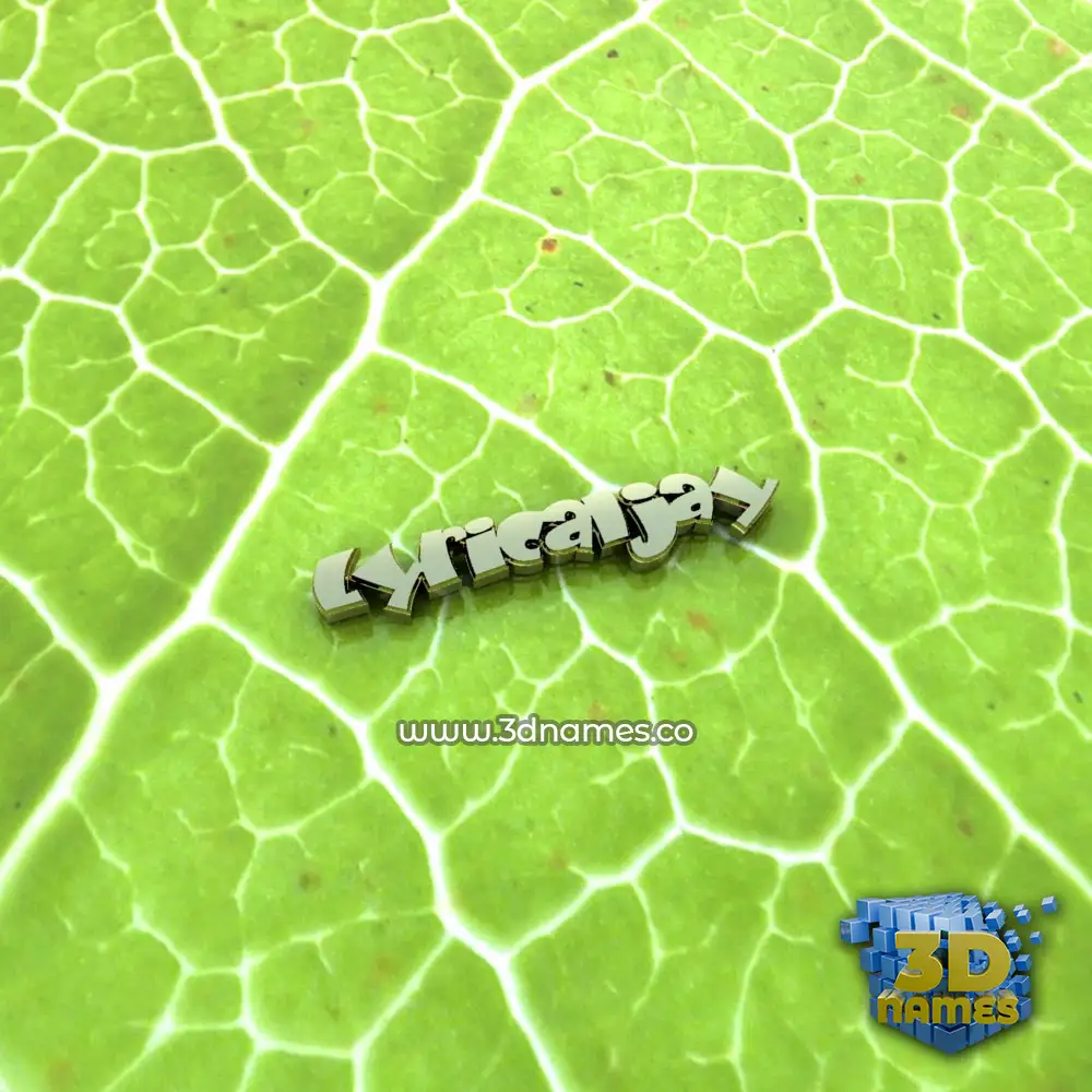 lyricaljay in Gold Leaf style - 3D name wallpaper