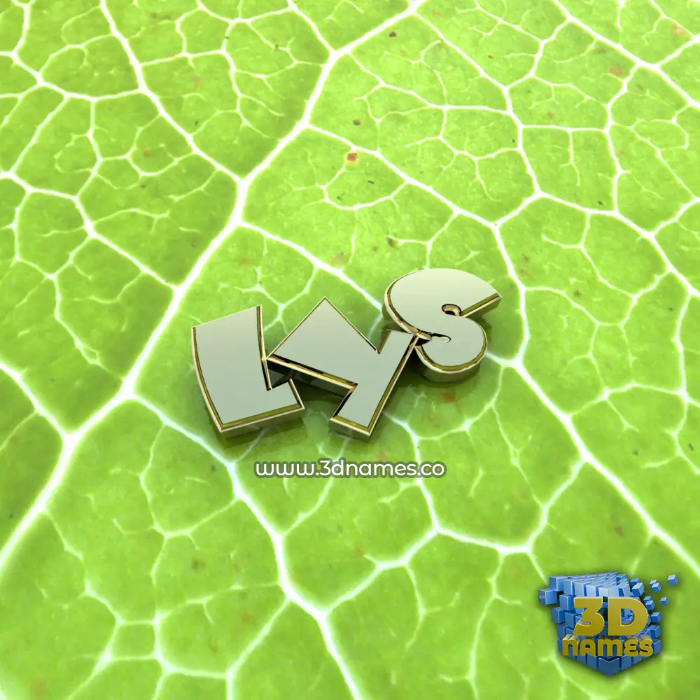 lys in Gold Leaf style - 3D name wallpaper