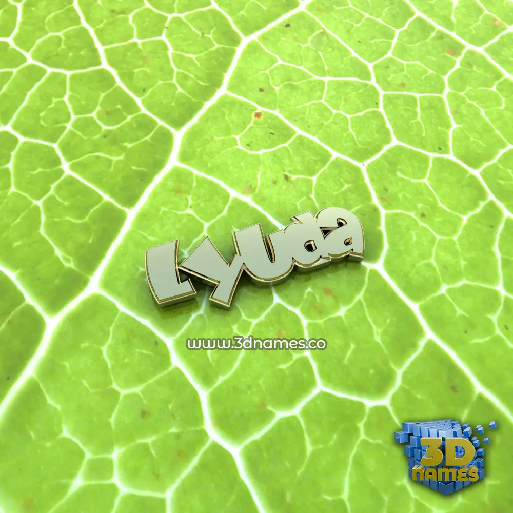 lyuda in Gold Leaf style - 3D name wallpaper