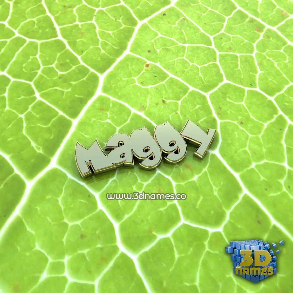 maggy in Gold Leaf style - 3D name wallpaper