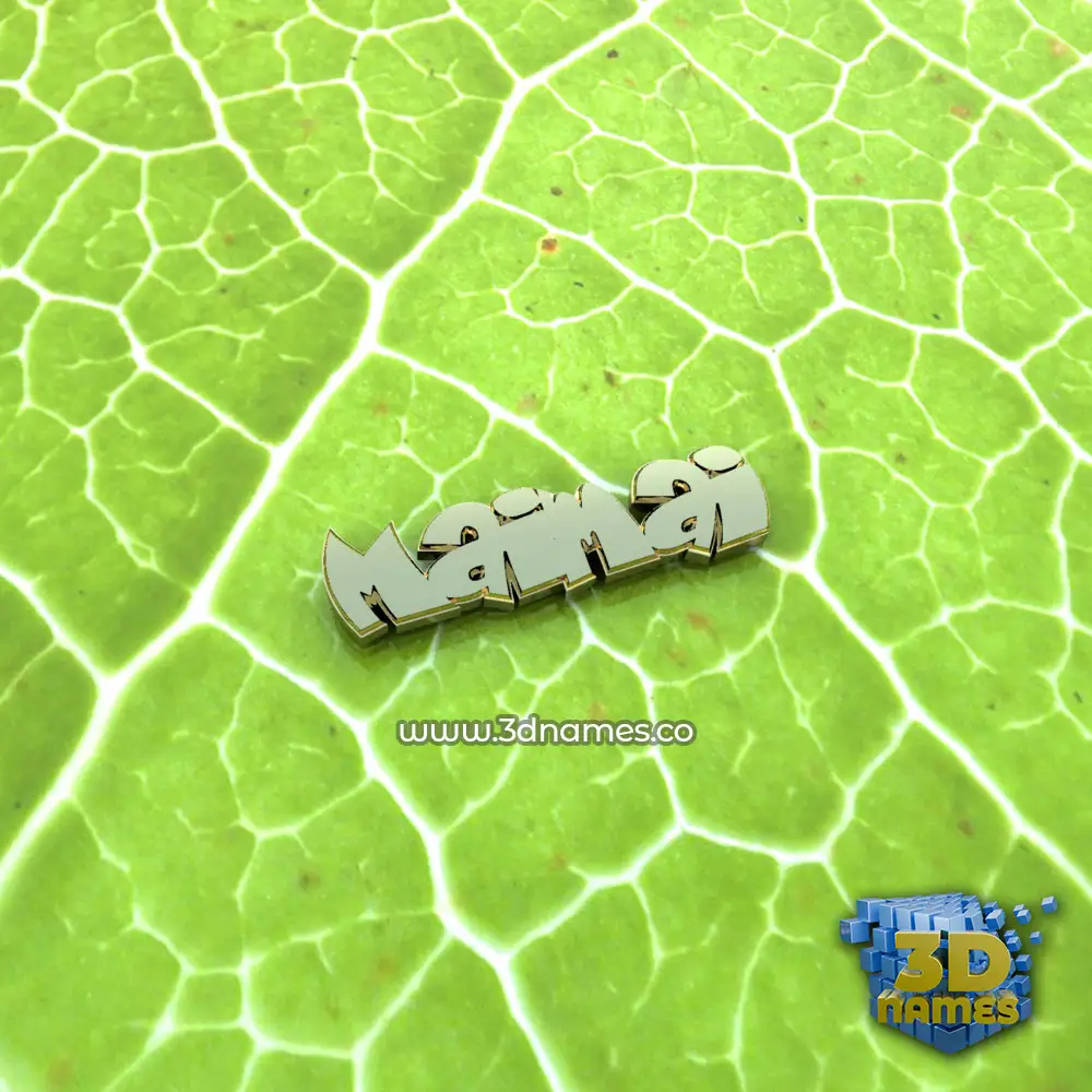 maimai in Gold Leaf style - 3D name wallpaper