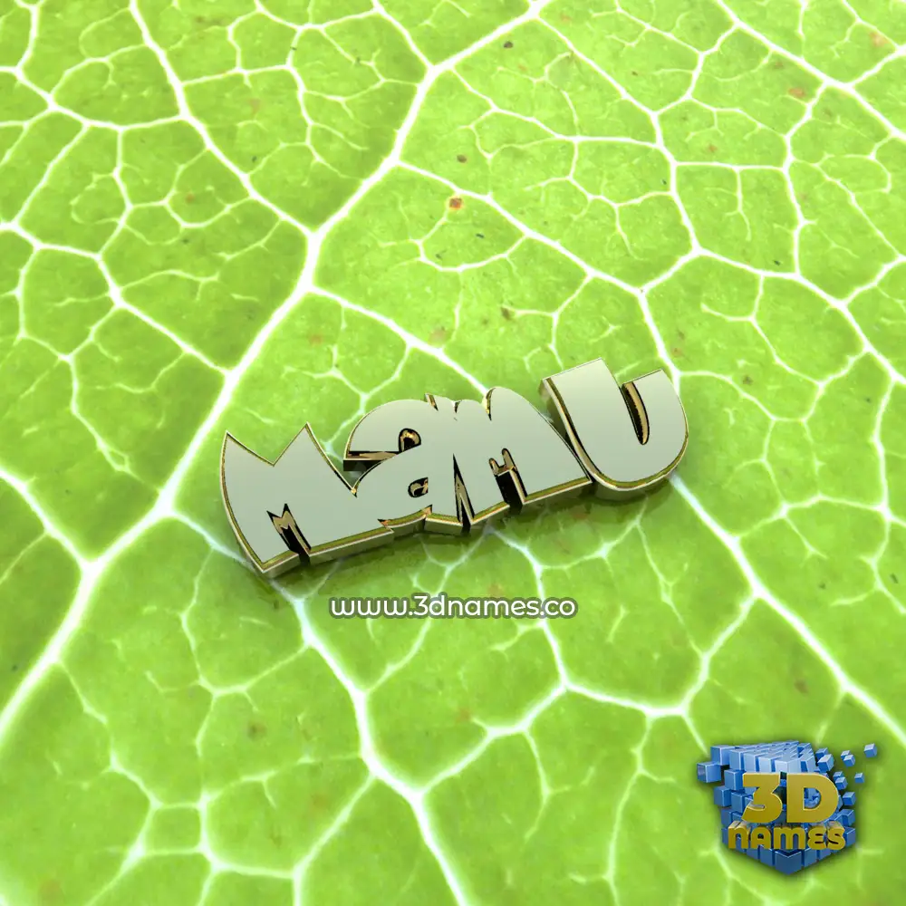 mamu in Gold Leaf style - 3D name wallpaper