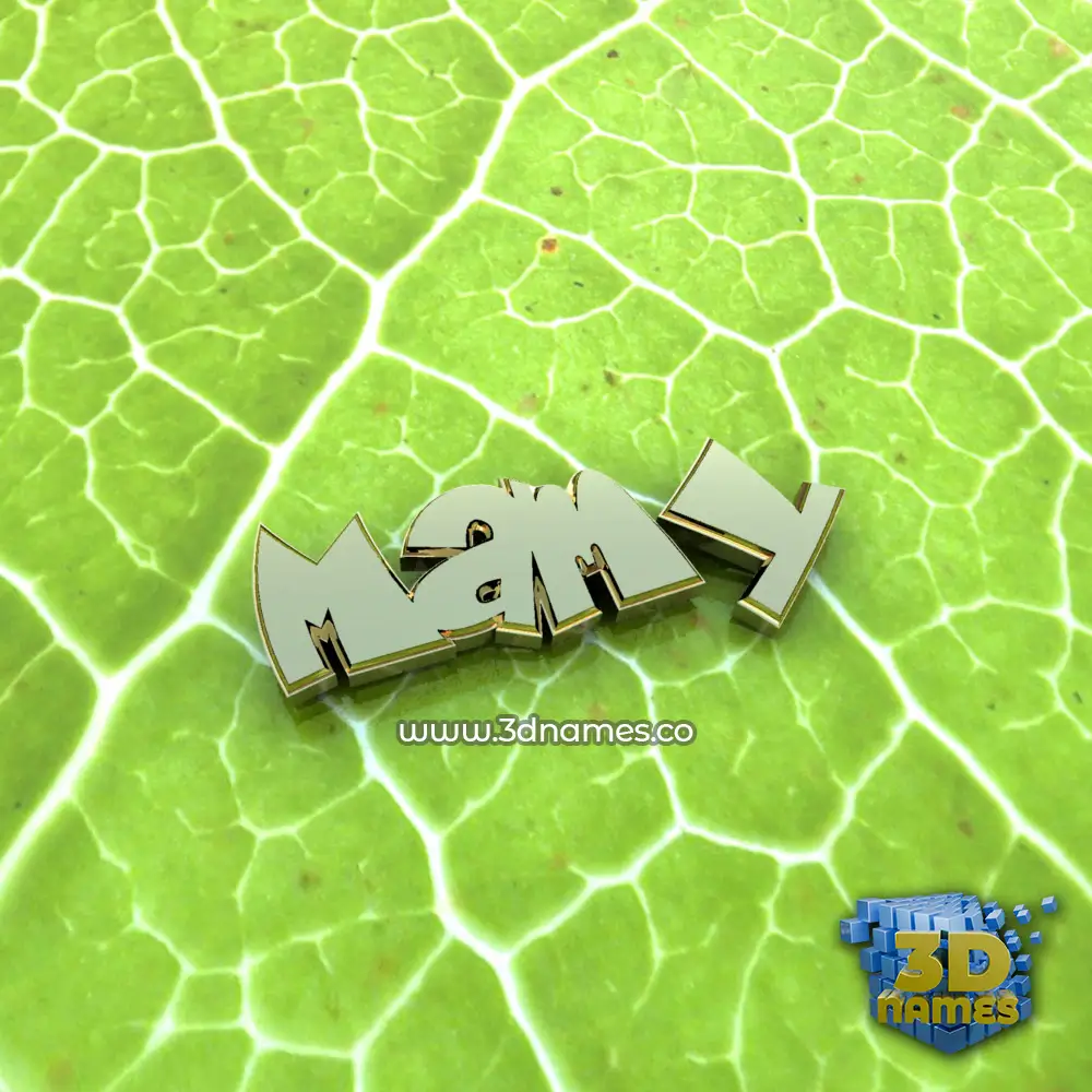 mamy in Gold Leaf style - 3D name wallpaper
