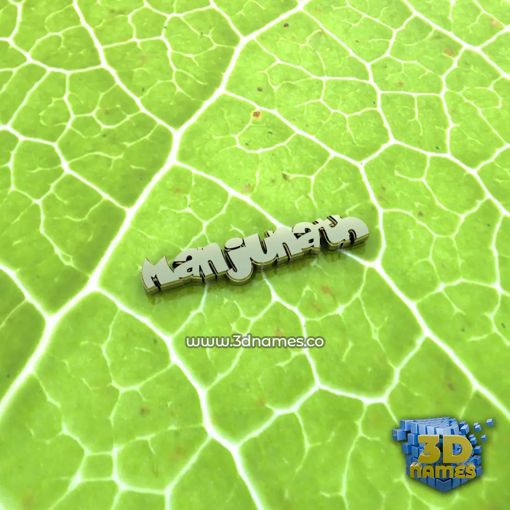 manjunath in Gold Leaf style - 3D name wallpaper