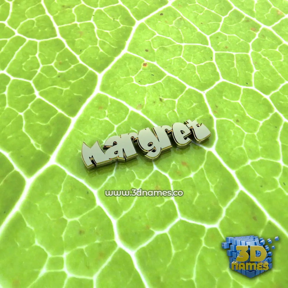 margret in Gold Leaf style - 3D name wallpaper