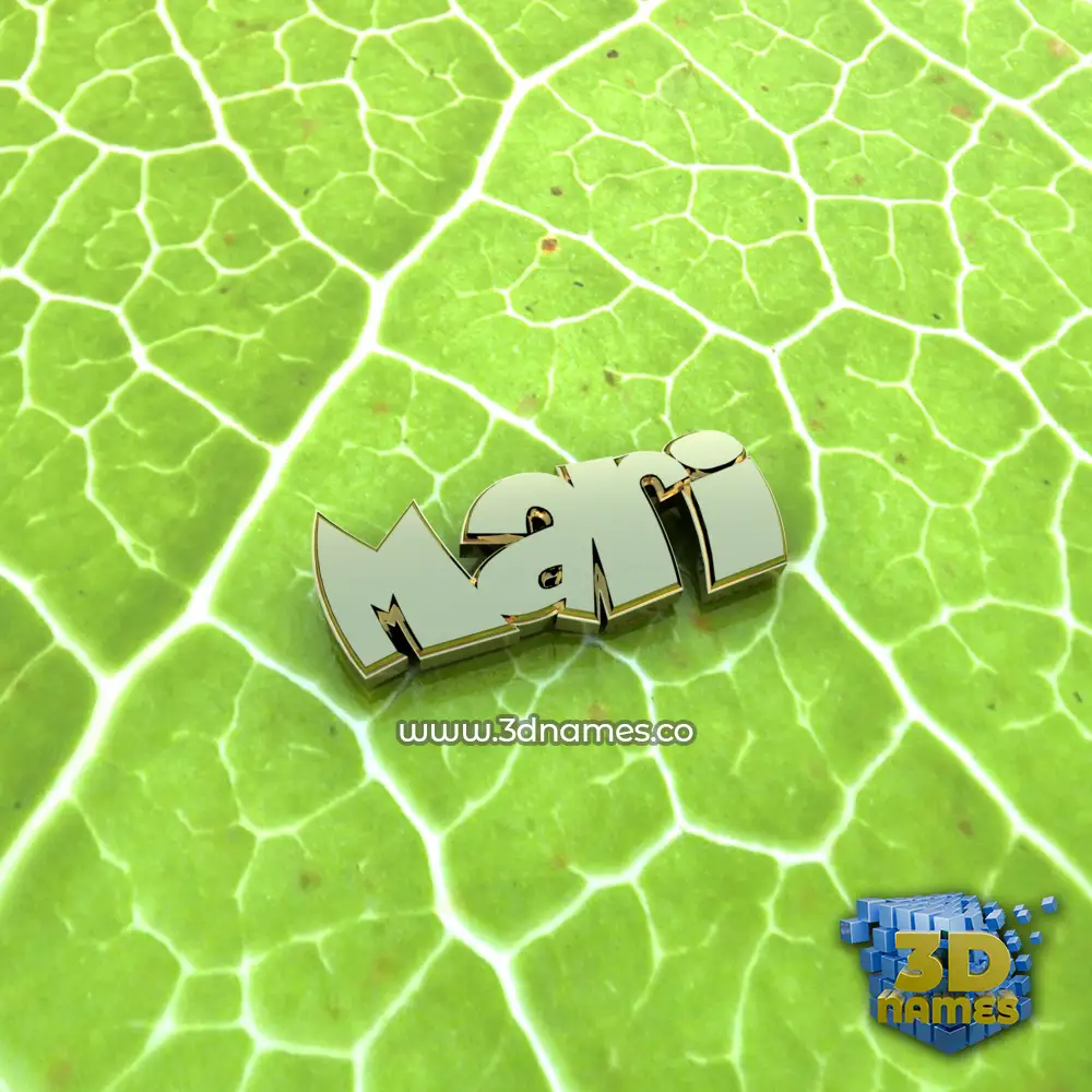 mari in Gold Leaf style - 3D name wallpaper