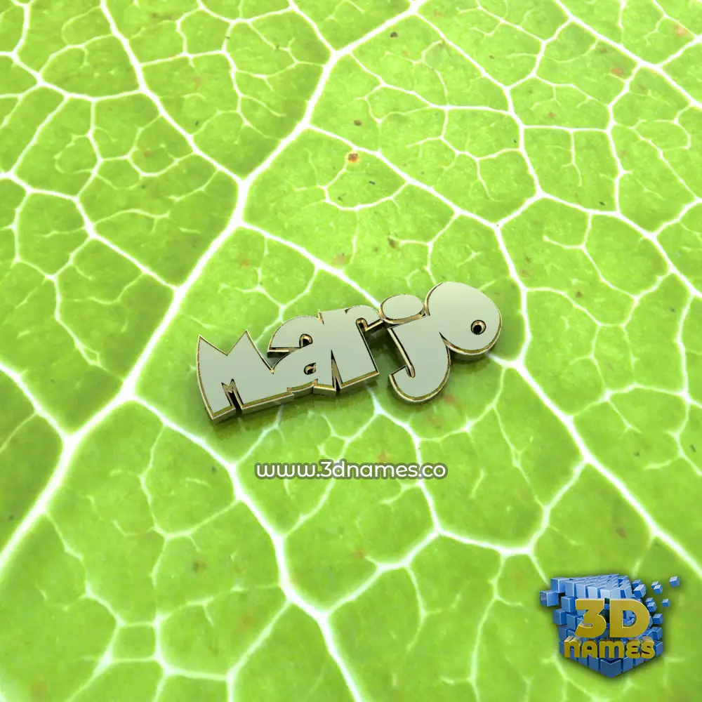 marjo in Gold Leaf style - 3D name wallpaper