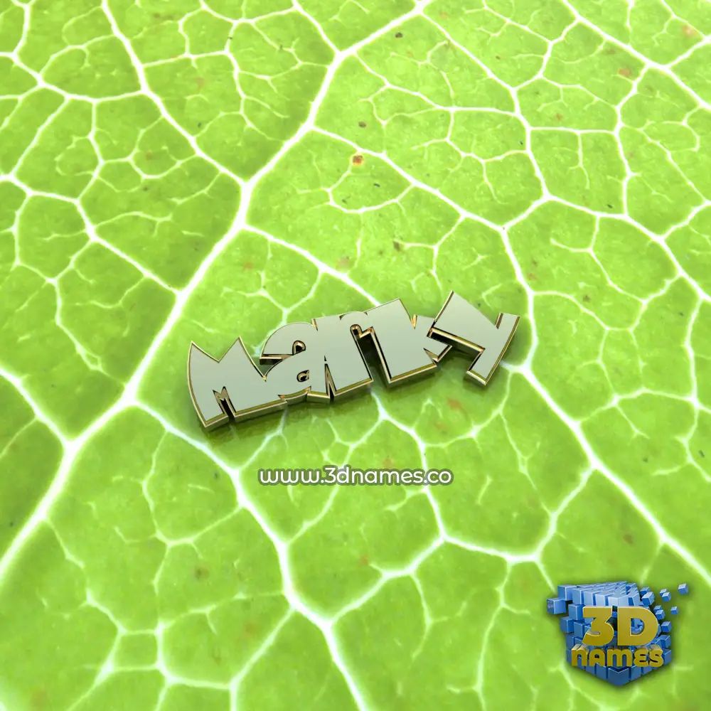 marky in Gold Leaf style - 3D name wallpaper