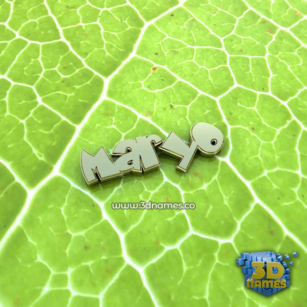 maryo in Gold Leaf style - 3D name wallpaper