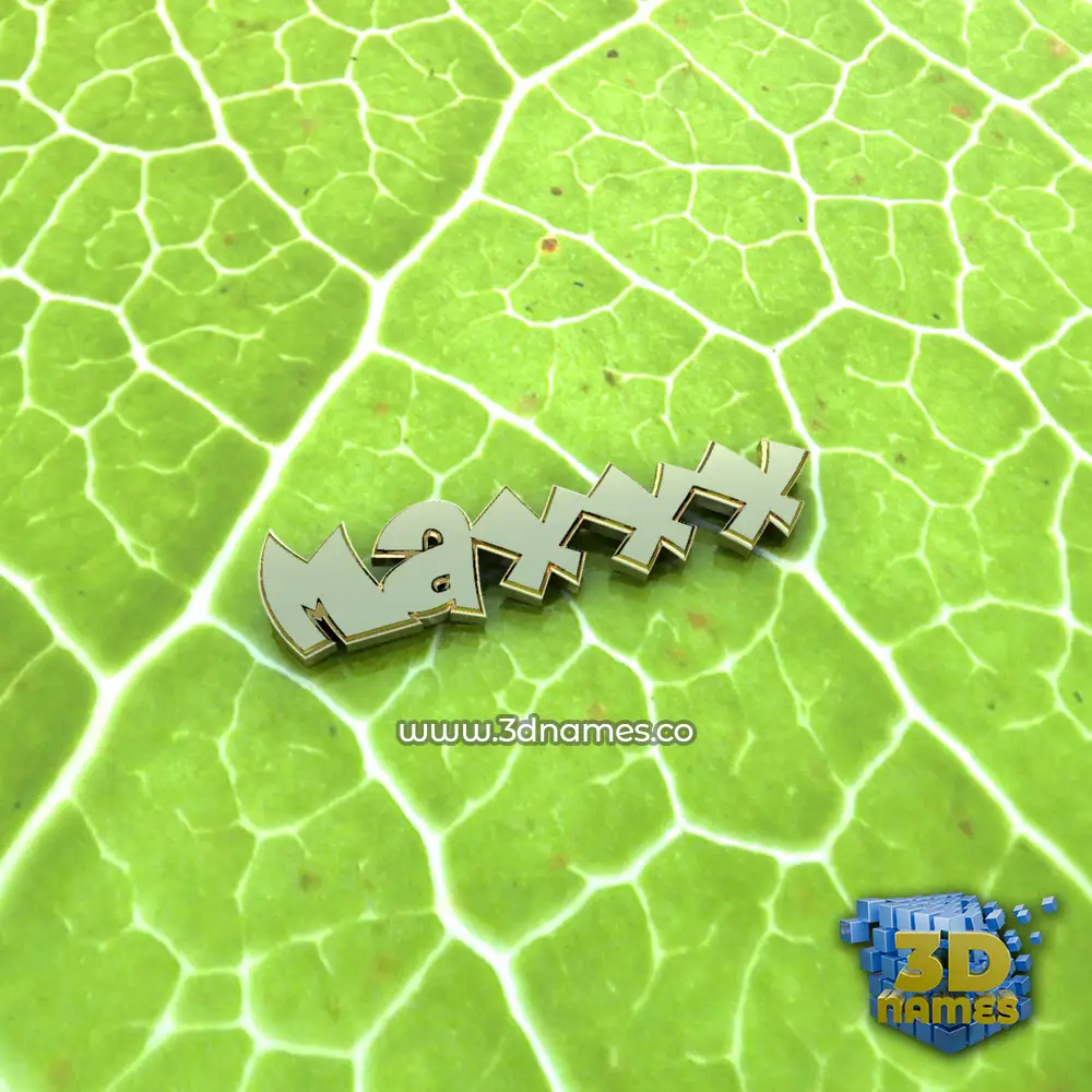 maxxx in Gold Leaf style - 3D name wallpaper