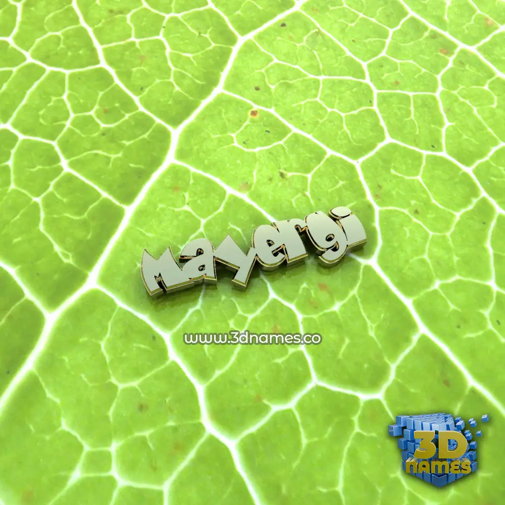 mayergi in Gold Leaf style - 3D name wallpaper