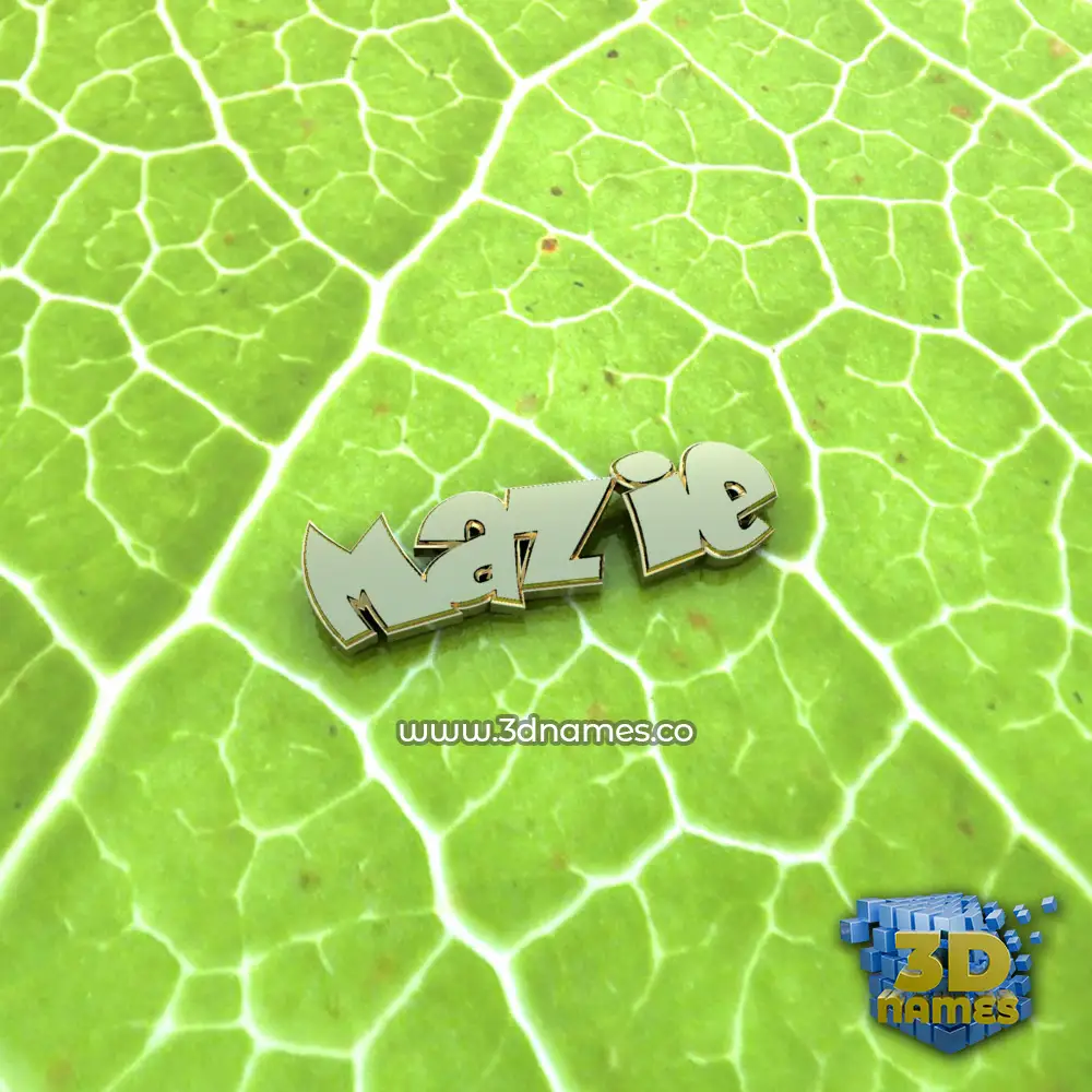 mazie in Gold Leaf style - 3D name wallpaper