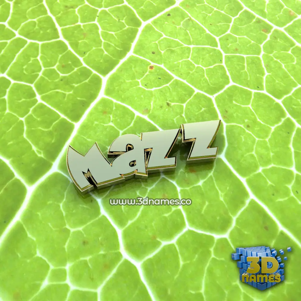 mazz in Gold Leaf style - 3D name wallpaper