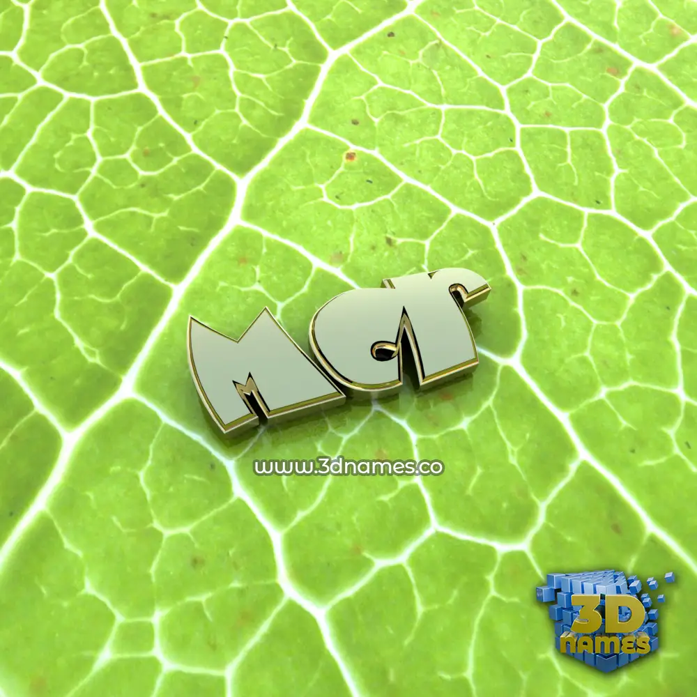 mcr in Gold Leaf style - 3D name wallpaper