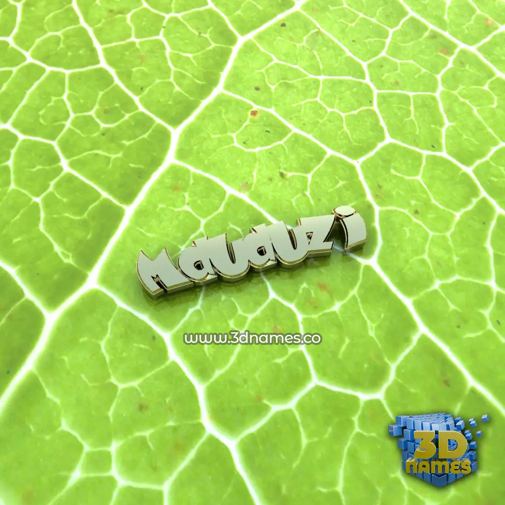 mduduzi in Gold Leaf style - 3D name wallpaper
