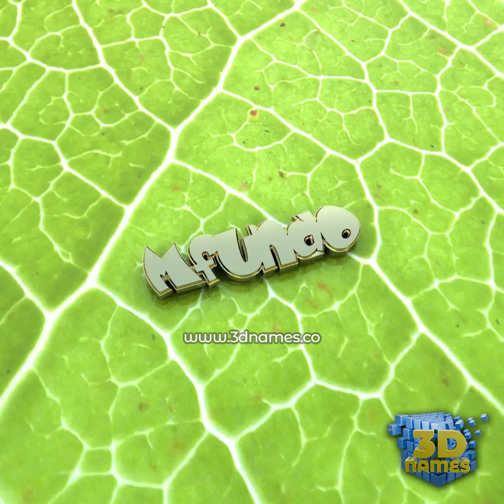 mfundo in Gold Leaf style - 3D name wallpaper