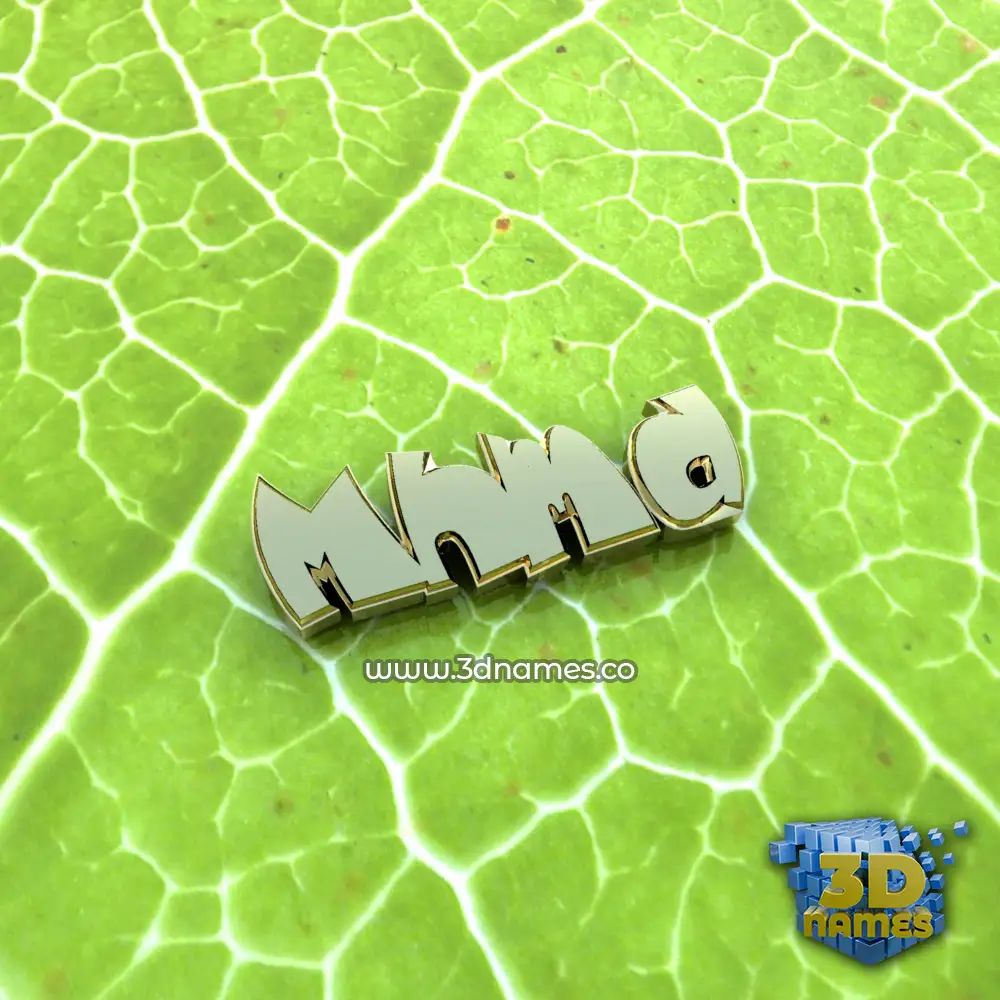 mhmd in Gold Leaf style - 3D name wallpaper